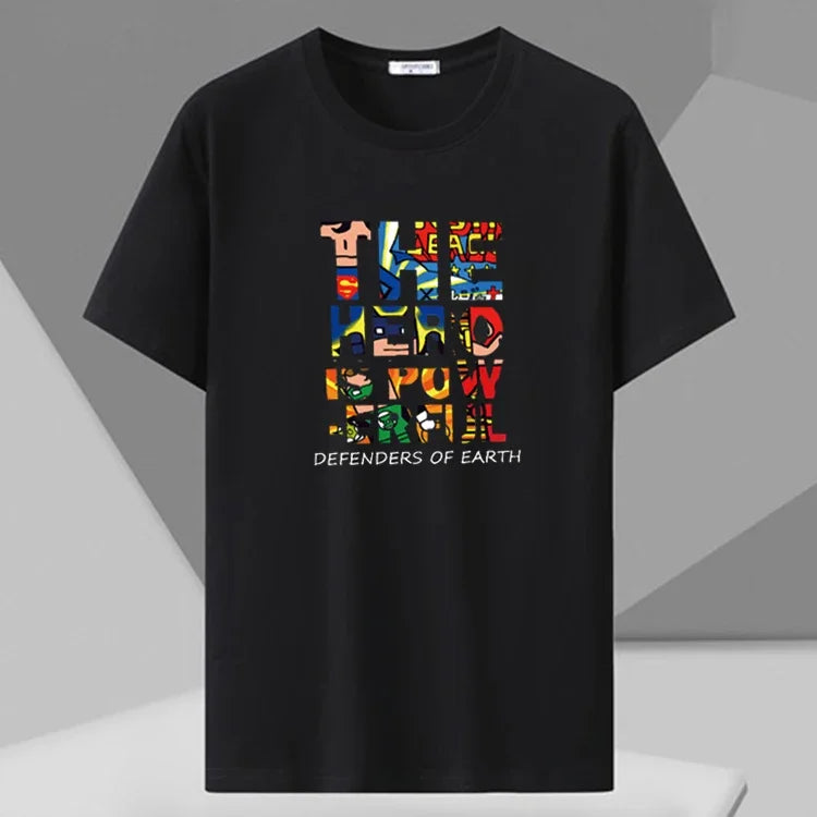 Mens T Shirts Printed Tee Plus Size 110-180kg 5XL 6XL 7XL Black T-shirt Round Neck Short Sleeve Oversized Tops Big Men Clothing